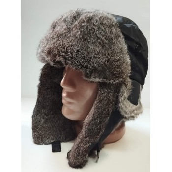 Мъжка заешка шапка ушанка 2
